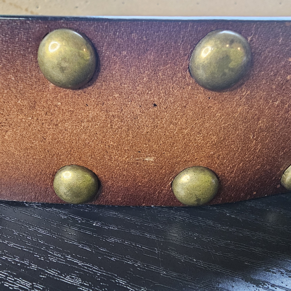 No Boundaries Brown Studded Belt Women's Size XL - Picture 6 of 13